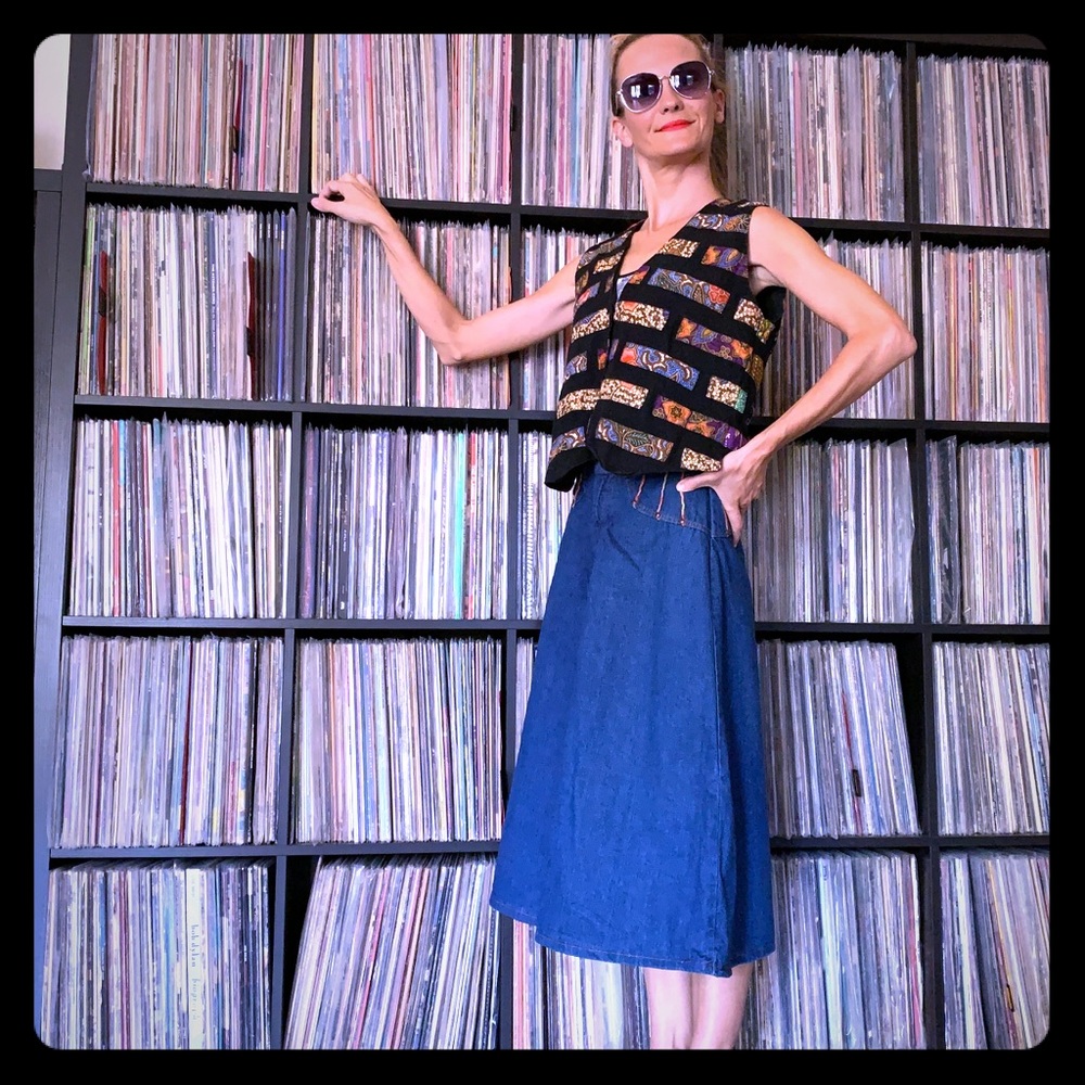 Hippie Patchwork Vintage Vest - image 1